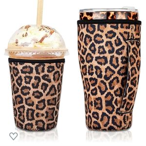 2 PCS Reusable Iced Coffee Sleeve for 24oz Cold Drinks Beverage